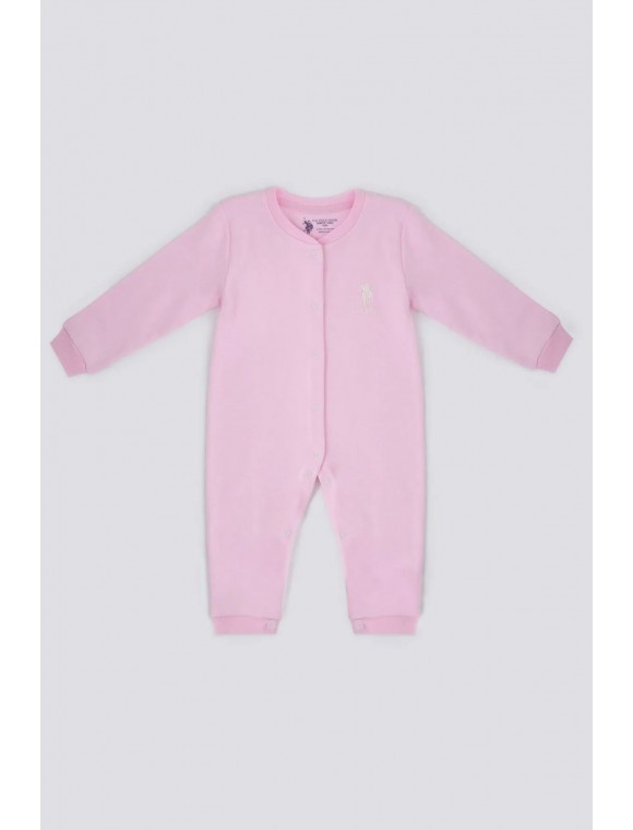 U.s. Polo Assn Pretty Açık Pembe Bebek Tulum