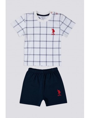 U.s. Polo Assn Nice Little Baby Krem Bebek Tshirt Takım