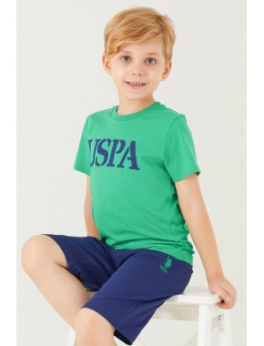 U.s. Polo Assn Harmony Details Yeşil Erkek Çocuk Bermuda Takım 