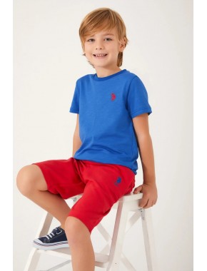 U.s. Polo Assn Live Naturals Mavi Erkek Çocuk Bermuda Takım