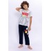Avengers Lisanslı Marvel Krem Erkek Çocuk Bisiklet Yaka Pijama Takımı