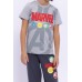Avengers Lisanslı Marvel Krem Erkek Çocuk Bisiklet Yaka Pijama Takımı