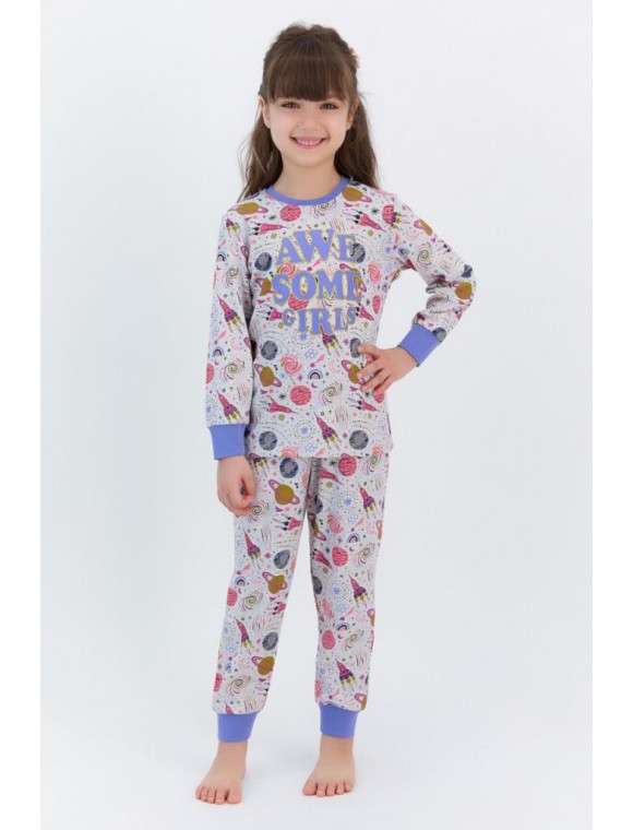 Awsome Girls Karmelanj Kız Çocuk Pijama Takımı