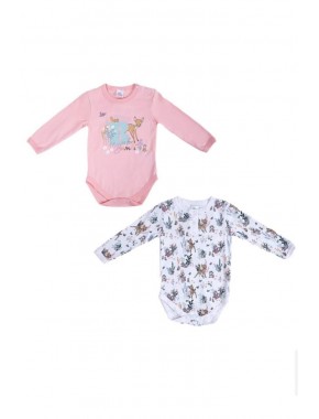 Bambi Lisanslı 2'li Uzun Kol Body 18527