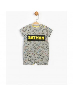 Batman Lisanslı Erkek Bebek Çıtçıtlı Şort Tulum 15580