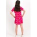 Cute Ice Cream Fuşya Kız Çocuk Homewear Elbise RP1782-C