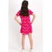 Cute Ice Cream Fuşya Kız Çocuk Homewear Elbise RP1782-C