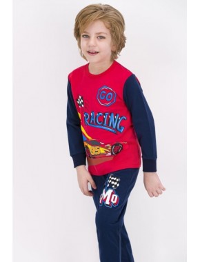 Erkek Çocuk Açık Kırmızı Lisanslı Pijama Takımı