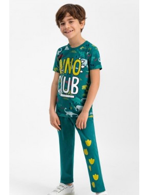 Erkek Çocuk Kısa Kol Uzun Pantolon Pijama Takım RP1631