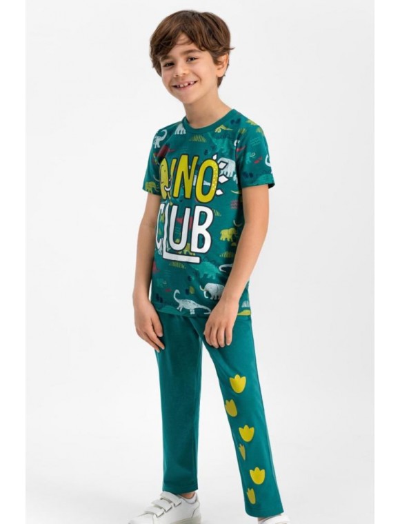 Erkek Çocuk Kısa Kol Uzun Pantolon Pijama Takım RP1631
