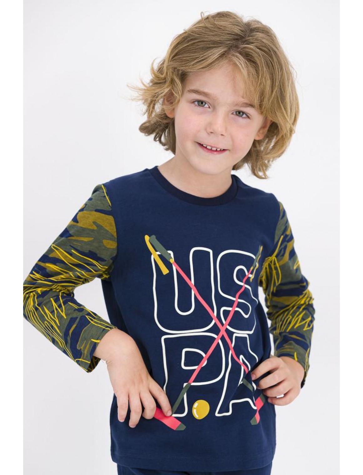 Erkek Çocuk Lacivert Pijama Takımı