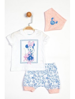 Kız Bebek Disney Minnie Mouse 3lü Takım 13929