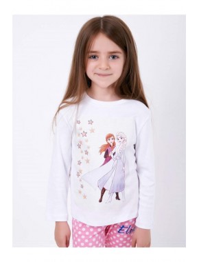 Kız Çocuk Beyaz Pijama Takımı