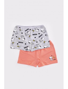 Kız Çocuk Lisanslı 2'li Boxer Seti - Mİ0050