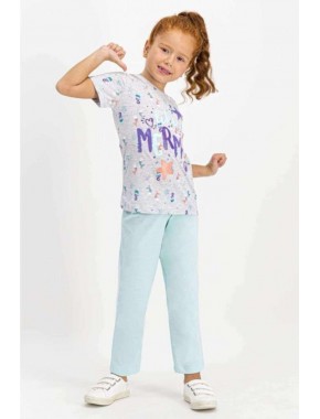 Like Mermaid Karmelanj Kız Çocuk Pijama Takımı Rp1743-c