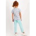 Like Mermaid Karmelanj Kız Çocuk Pijama Takımı Rp1743-c