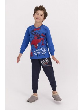 Lisanslı Cobalt Mavi Erkek Çocuk Pijama Takımı