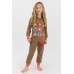 Lisanslı Kokonat Kız Çocuk Pijama Takımı