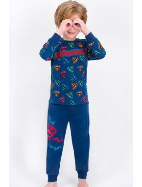 Lisanslı Koyu İndigo Lisanslı Erkek Çocuk Pijama Takımı