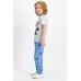 Mickey Mouse Lisanslı Karmelanj Erkek Çocuk Pijama Takımı D4329-C