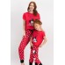 Mickey Mouse Lisanslı Kırmızı Kız Çocuk Pijama Takımı D4305-C