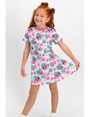 Minnie Mouse Lisanslı Pembe Kız Çocuk Homewear Elbise D4314-C