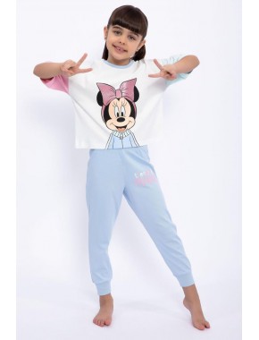 Minnie Mouse Lisanslı Trending Minnie Krem Kız Çocuk Eşofman Takımı