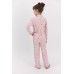 Rolypoly Snows Pembemelanj Kız Çocuk Mevsimlik Gömlek Pijama Takımı