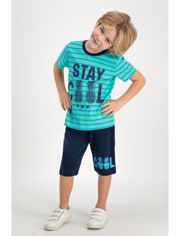 Stay Cool Mint Erkek Çocuk Kapri Takım RP1650-C