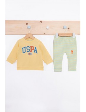 U.s. Polo Assn Basic Sarı Erkek Bebek Uzun Kollu Takım
