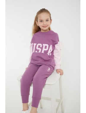 U.s. Polo Assn Lisanslı Classic Mor Kız Çocuk Eşofman Takım