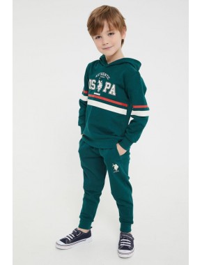 U.s. Polo Assn Lisanslı Yeşil Erkek Çocuk Eşofman Takım